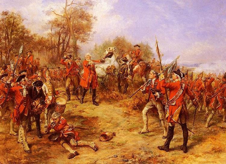 Robert Alexander Hillingford George II at the Battle of Dettingen Germany oil painting art